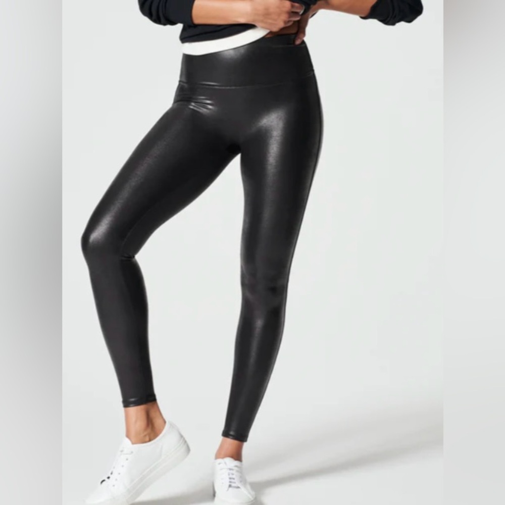 Spanx faux leather leggings